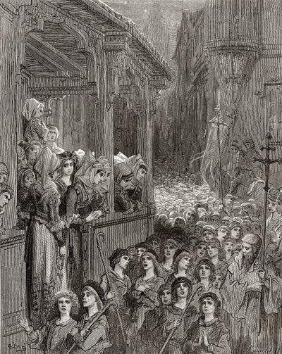 La croisade des enfants en 1212, illustration de 